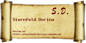 Sternfeld Dorina névjegykártya