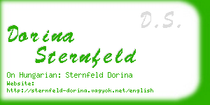 dorina sternfeld business card